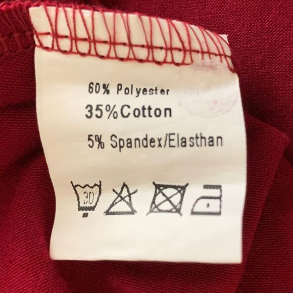 MISSKY Red Dresses for Women Short Sleeve Pocket Midi Swing Casual Summer Dress - Picture 9 of 9